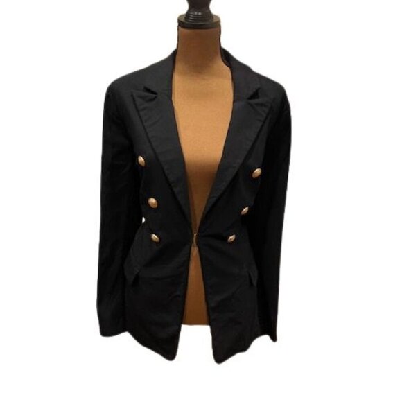 Lane Bryant Jackets & Blazers - Lane Bryant “The Bryant Blazer” in Black with Gold Button Embellishments – SZ 20